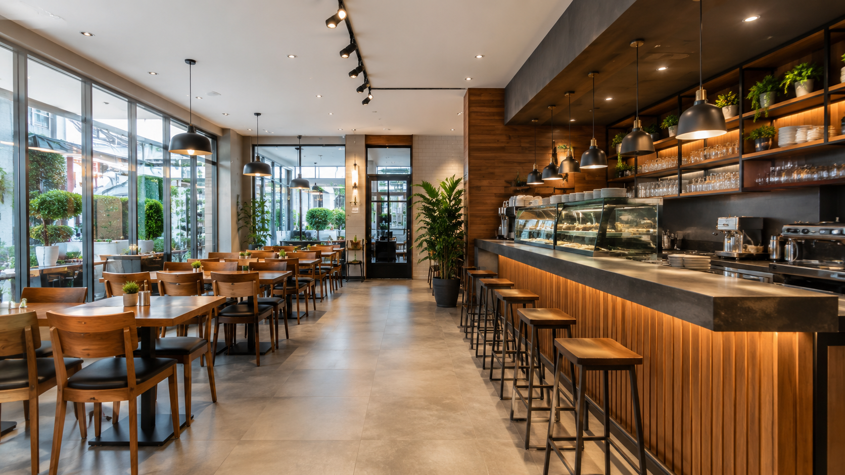 Local comercial o restaurante moderno